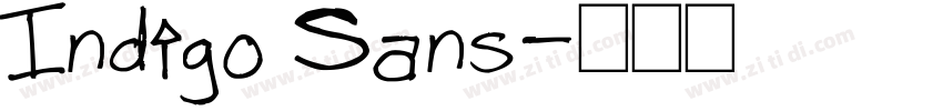 Indigo Sans字体转换
